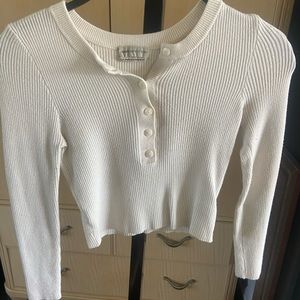 Urban outfitters long sleeve crop top